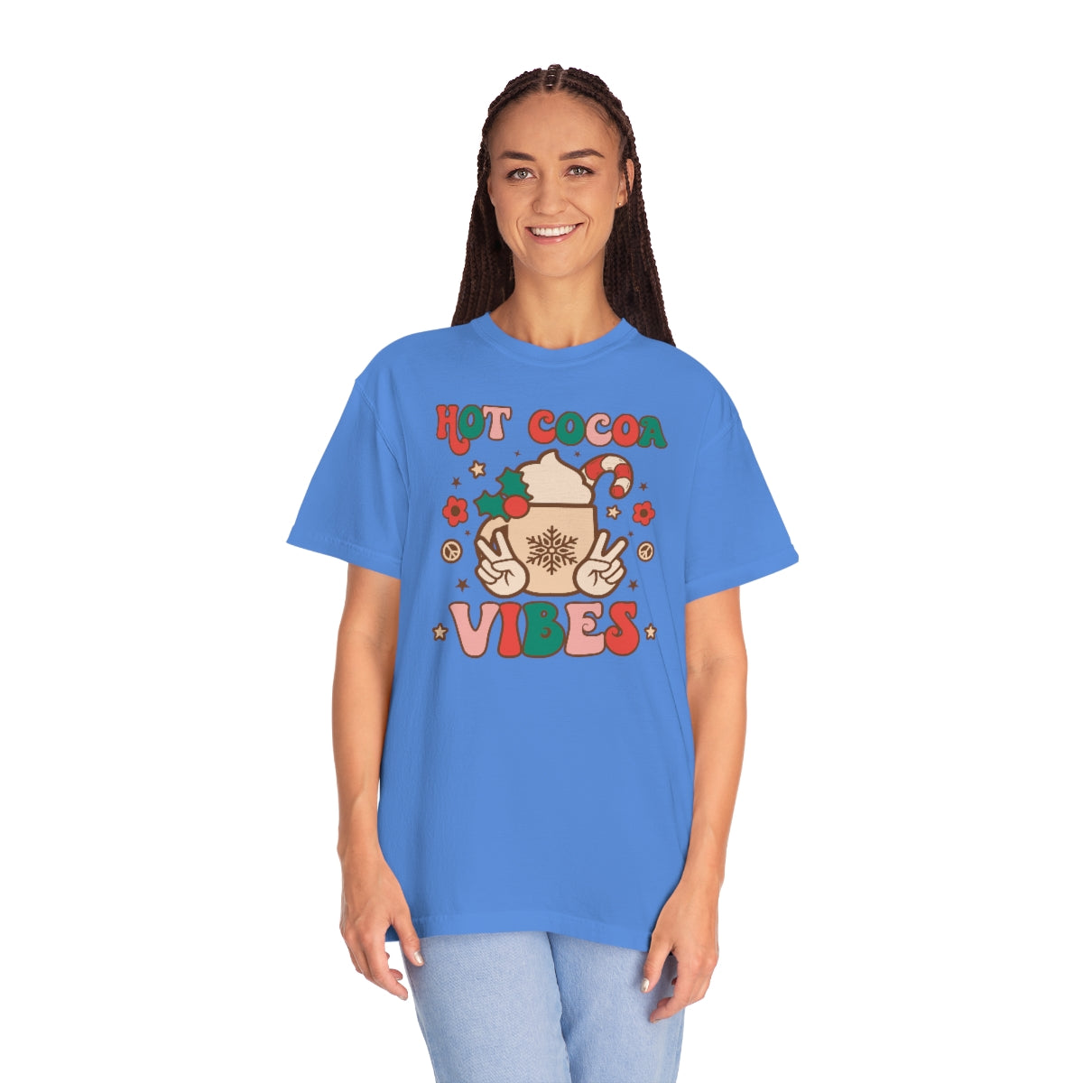 Hot Cocoa Vibes Unisex Garment-Dyed Comfort Colors PREMIUM T-shirt