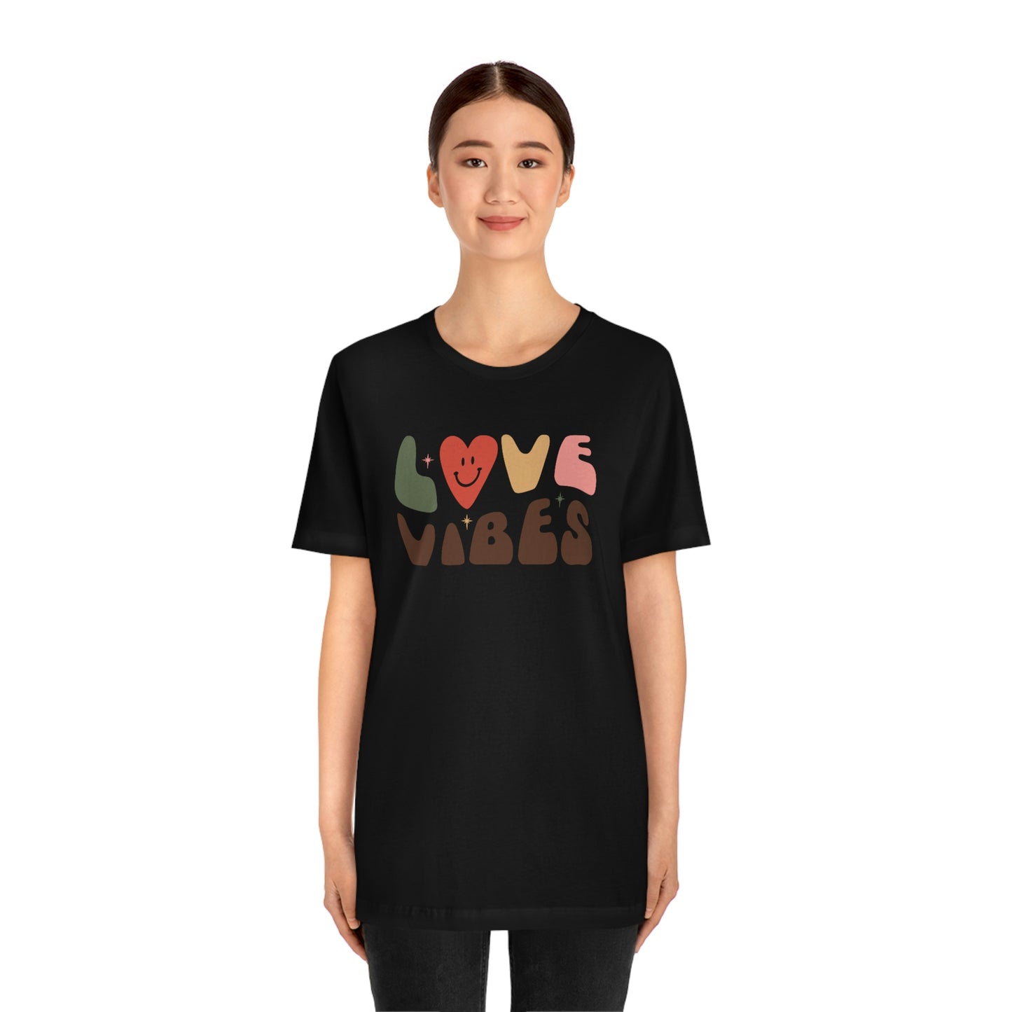 "Love Vibes" Unisex Jersey Short Sleeve Tee