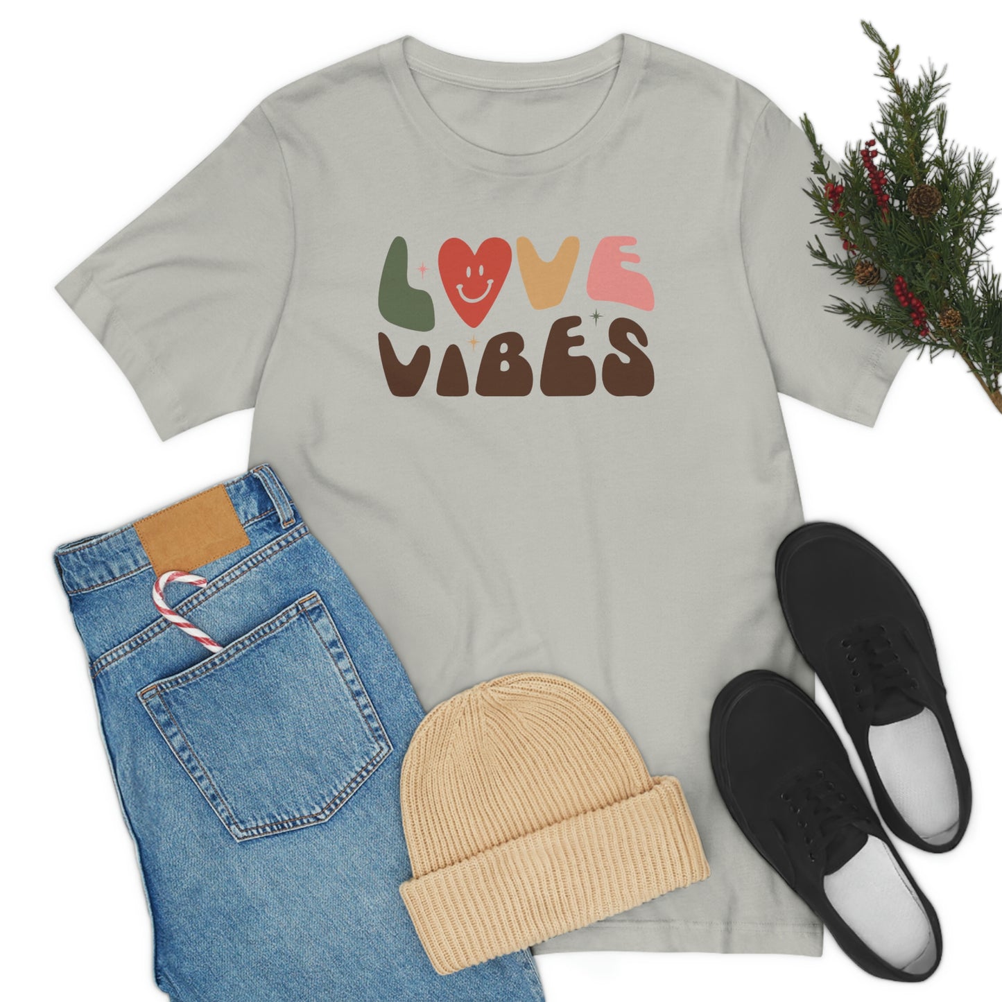 "Love Vibes" Unisex Jersey Short Sleeve Tee
