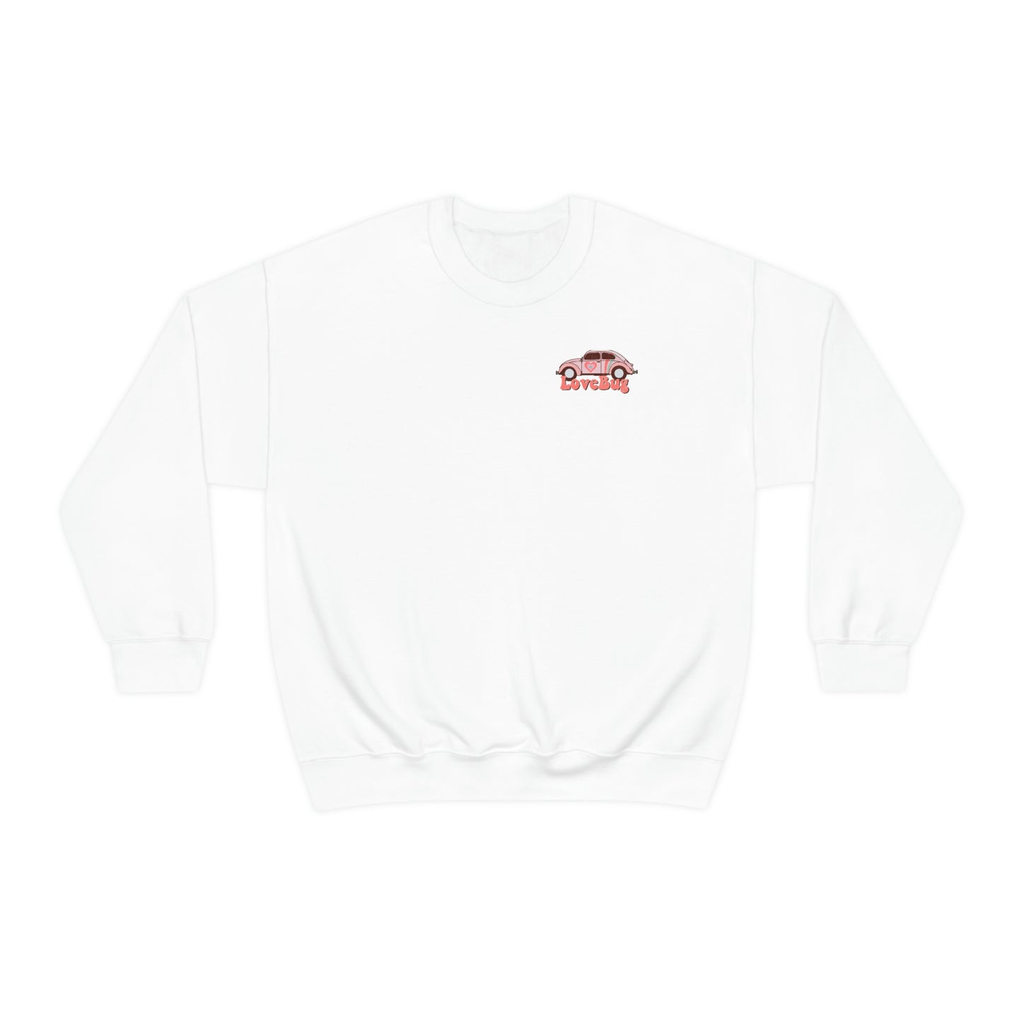 Front and Back Image "Lovebug" Unisex Heavy Blend™ Crewneck Sweatshirt