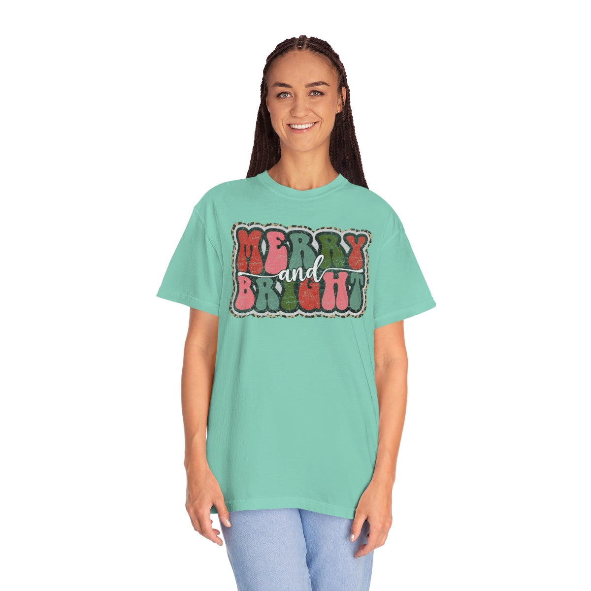 Merry and Bright Unisex Garment-Dyed Comfort Colors PREMIUM T-shirt