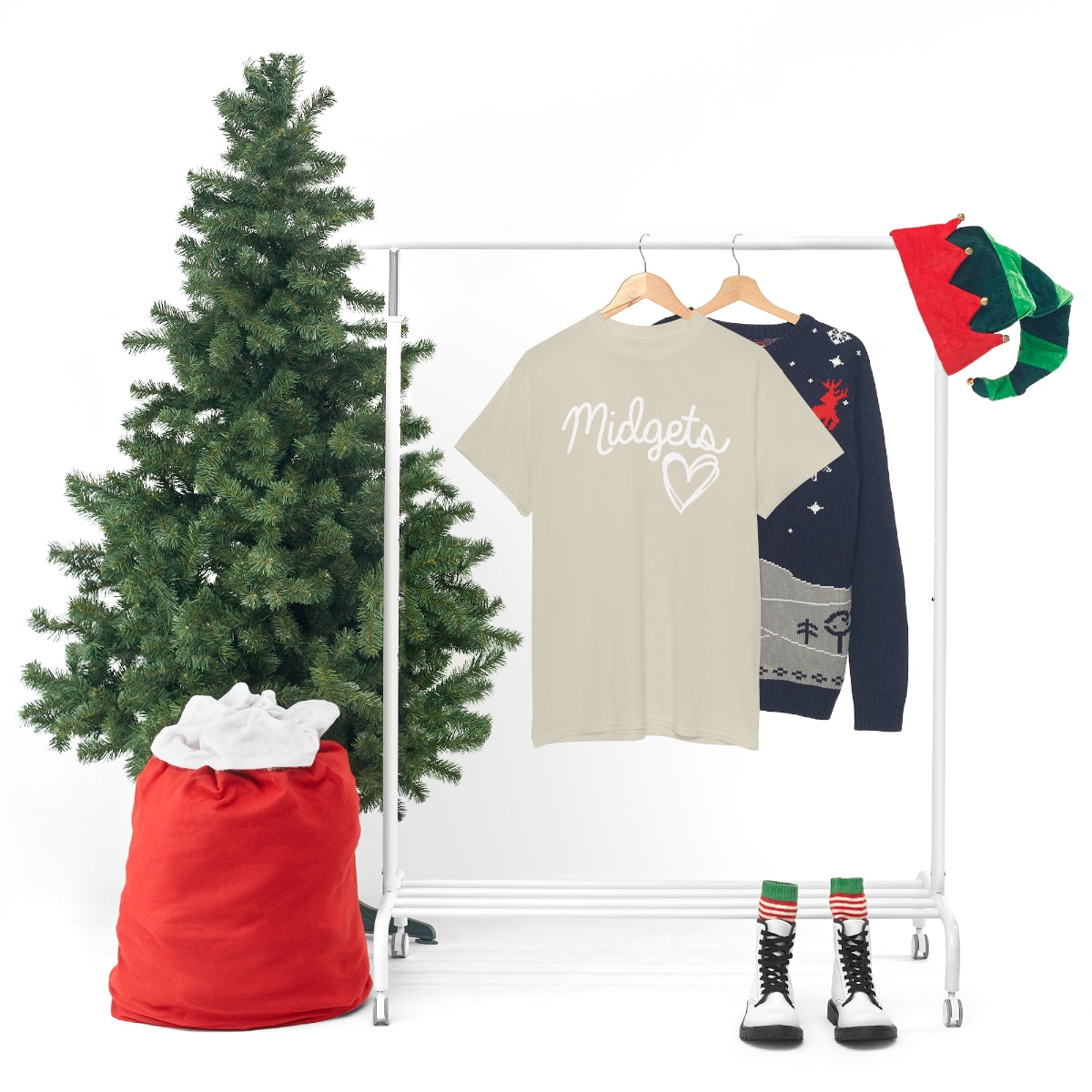 Midget Heart Unisex Heavy Cotton Tee