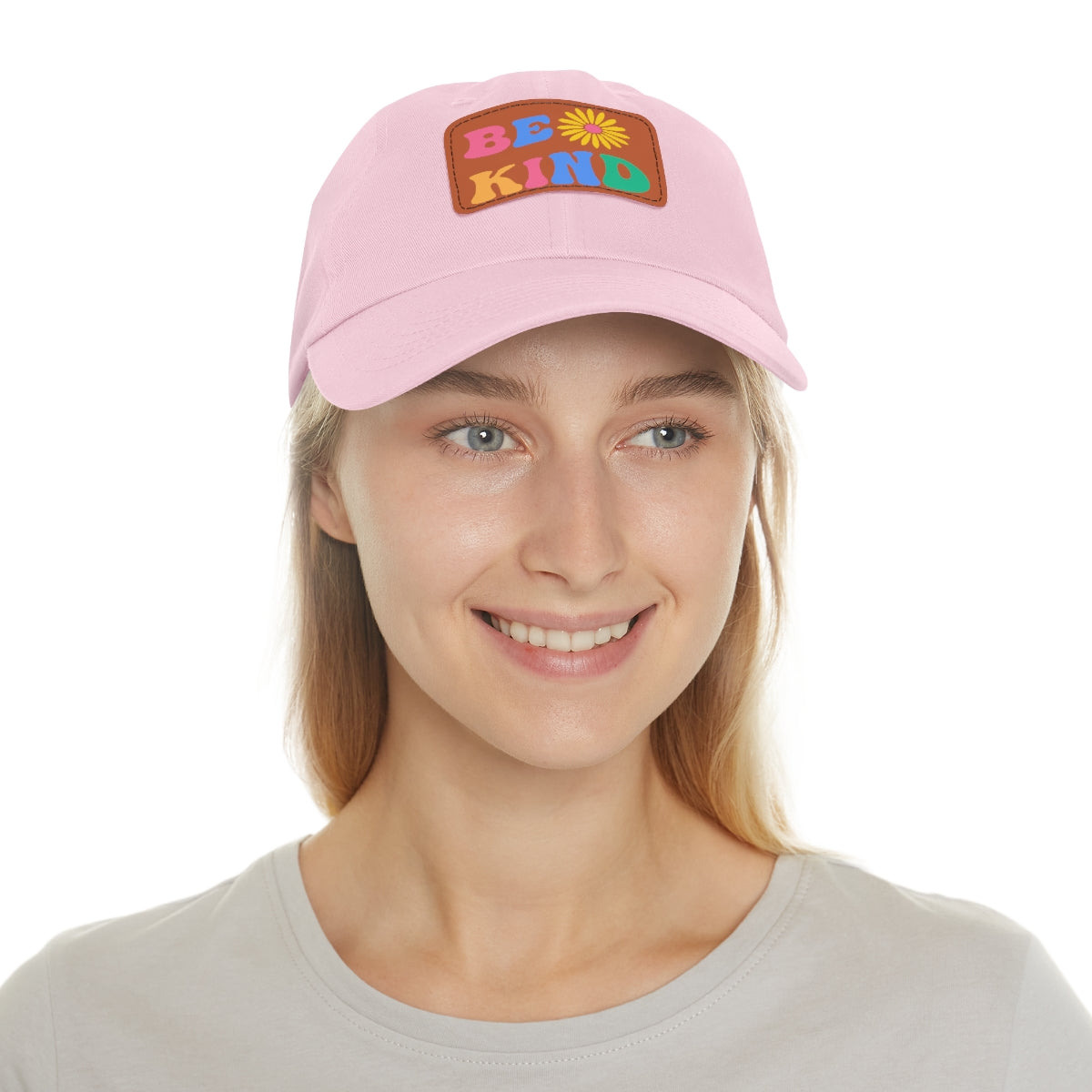 Be Kind Dad Hat with Leather Patch