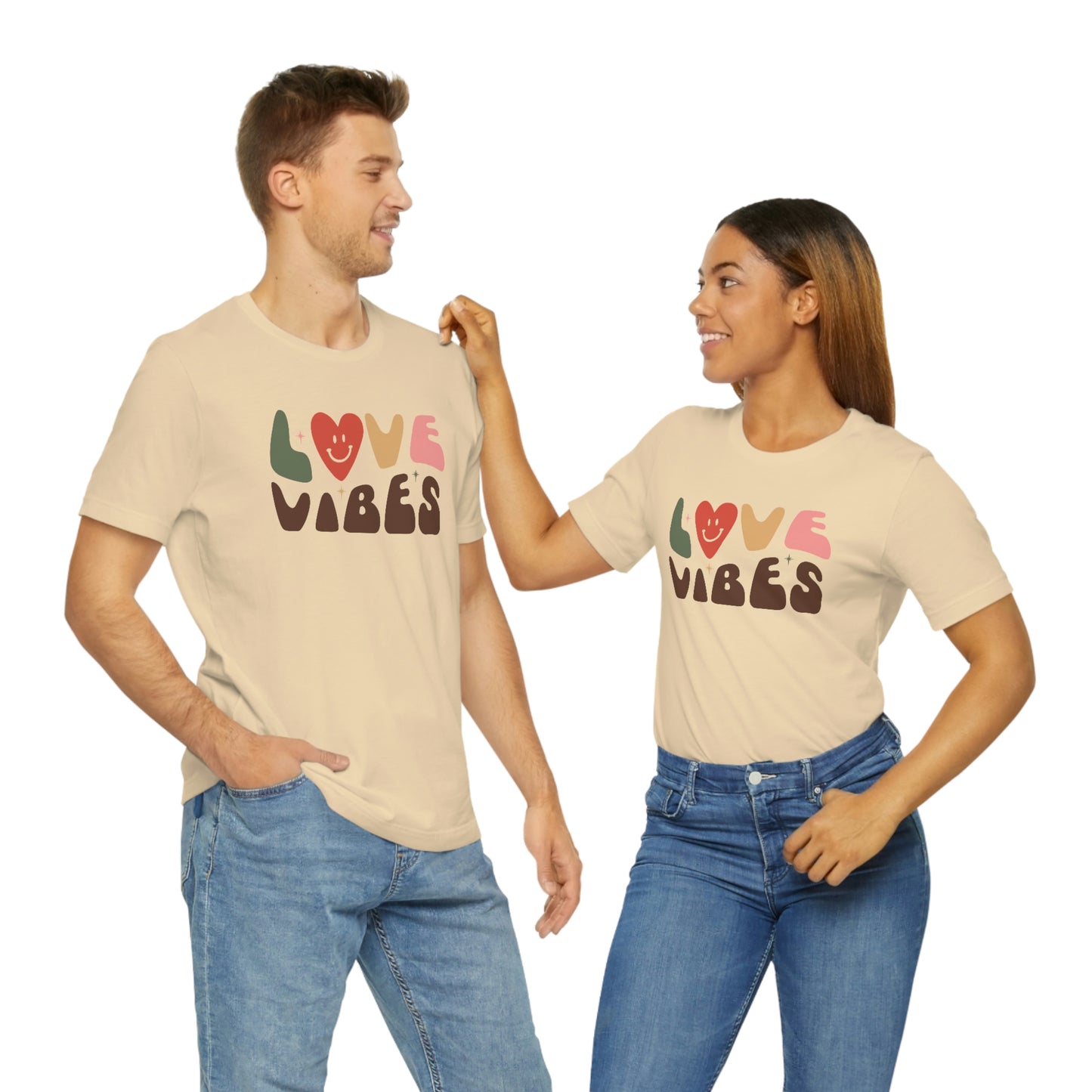 "Love Vibes" Unisex Jersey Short Sleeve Tee