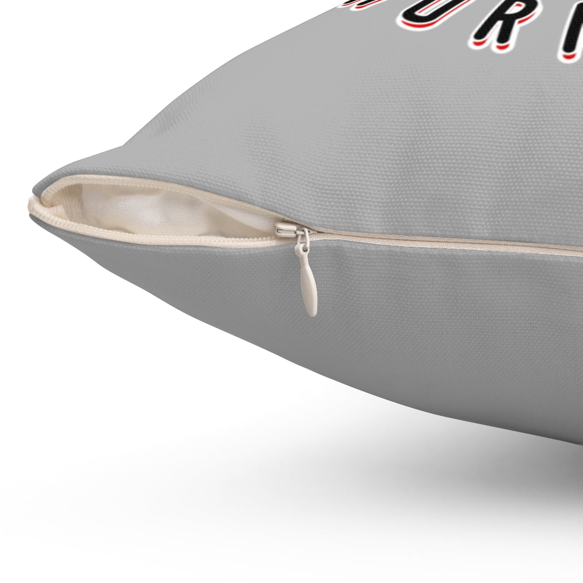 Light Gray Freeburg Masked Hornet Spun Polyester Square Pillow