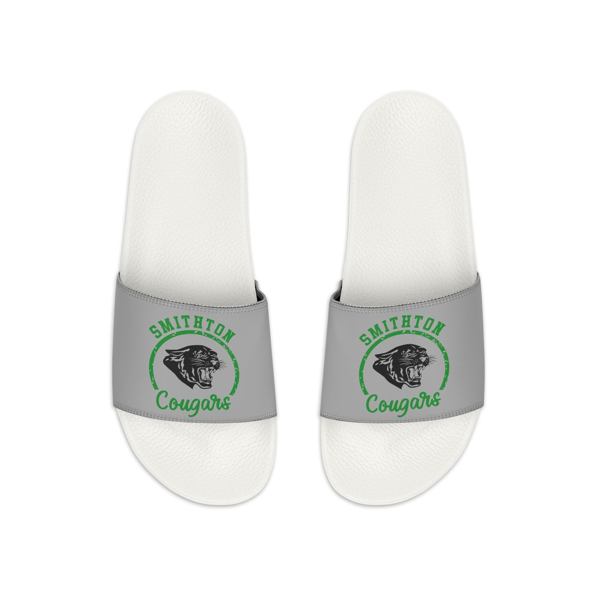 Gray Smithton Cougars Men's Slide Sandals