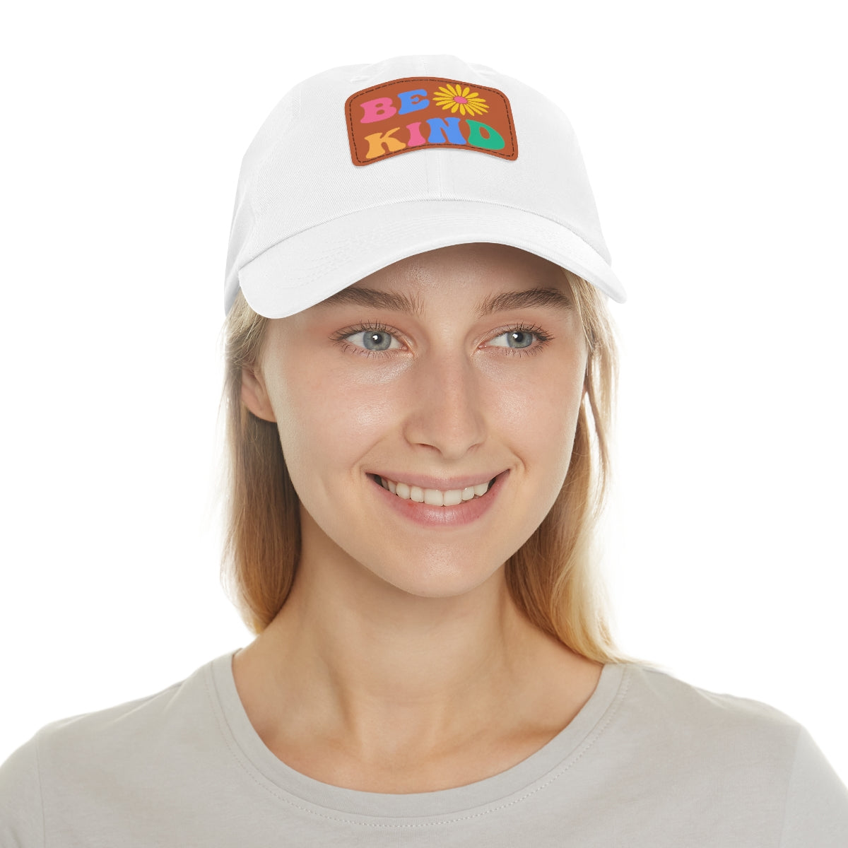 Be Kind Dad Hat with Leather Patch