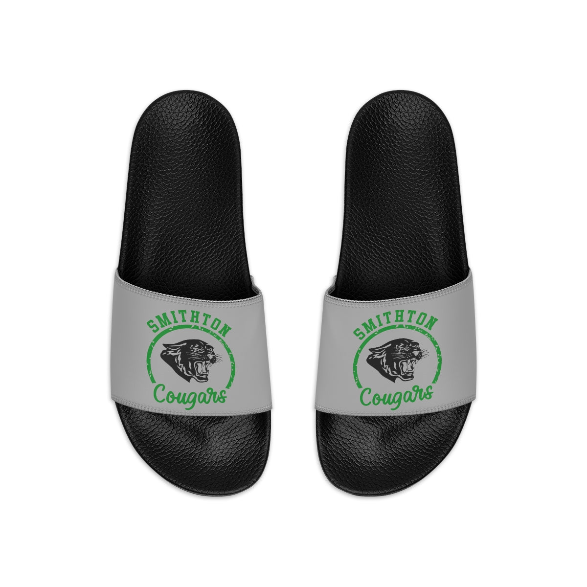 Gray Smithton Cougars Men's Slide Sandals