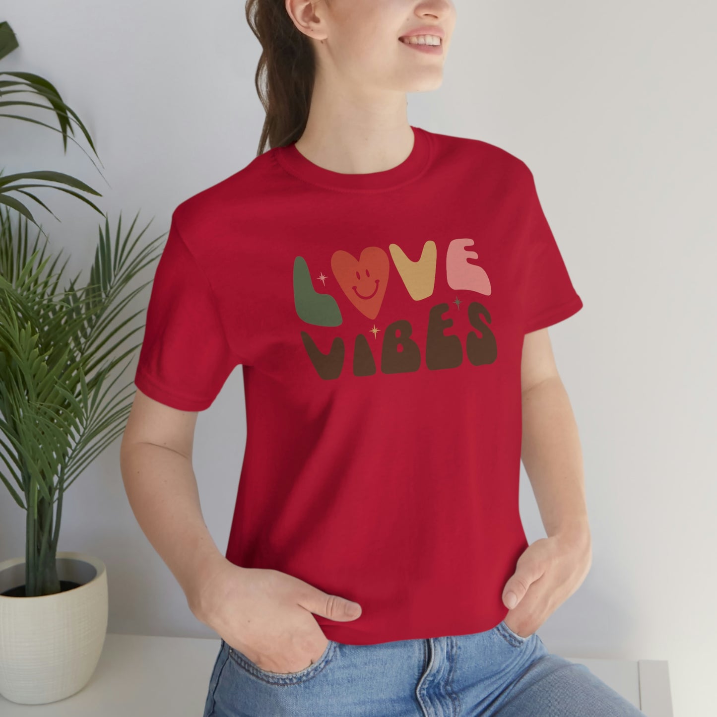 "Love Vibes" Unisex Jersey Short Sleeve Tee