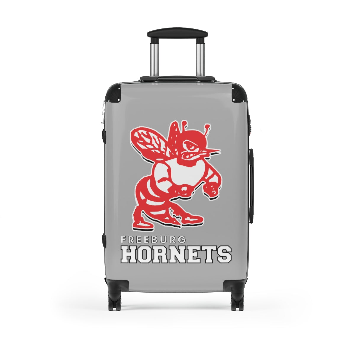 Freeburg Hornet Suitcases - Gray Front/ Black Back