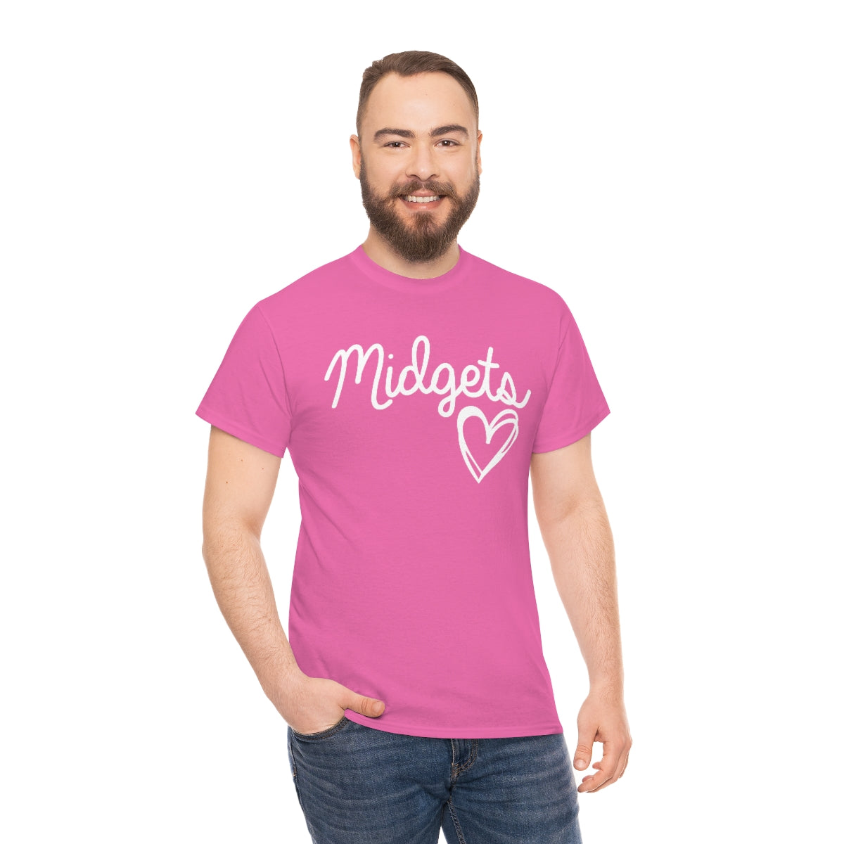 Midget Heart Unisex Heavy Cotton Tee