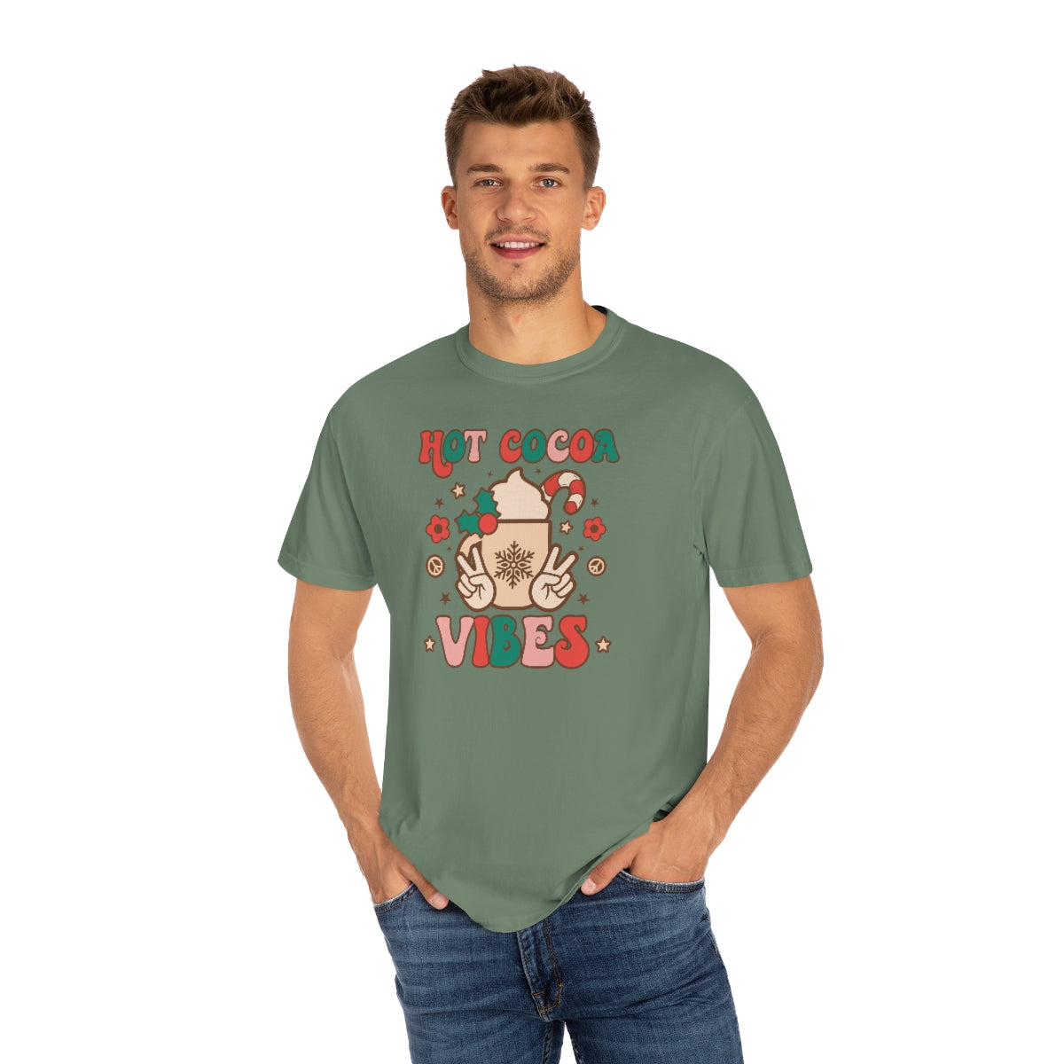 Hot Cocoa Vibes Unisex Garment-Dyed Comfort Colors PREMIUM T-shirt