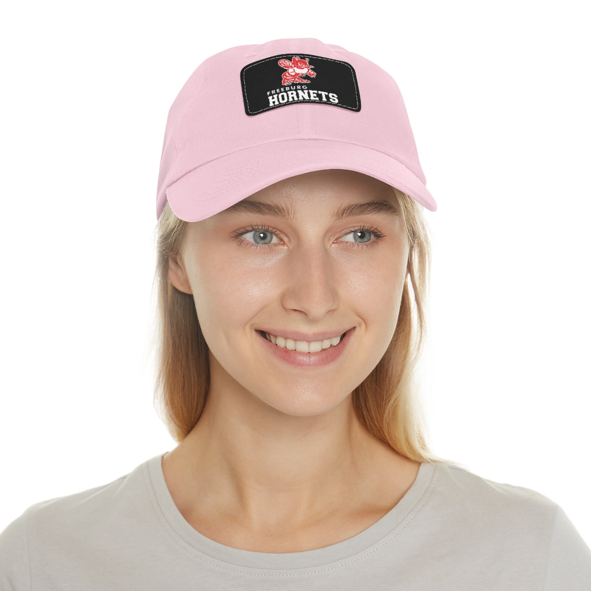 Freeburg Hornet Dad Hat with Leather Patch