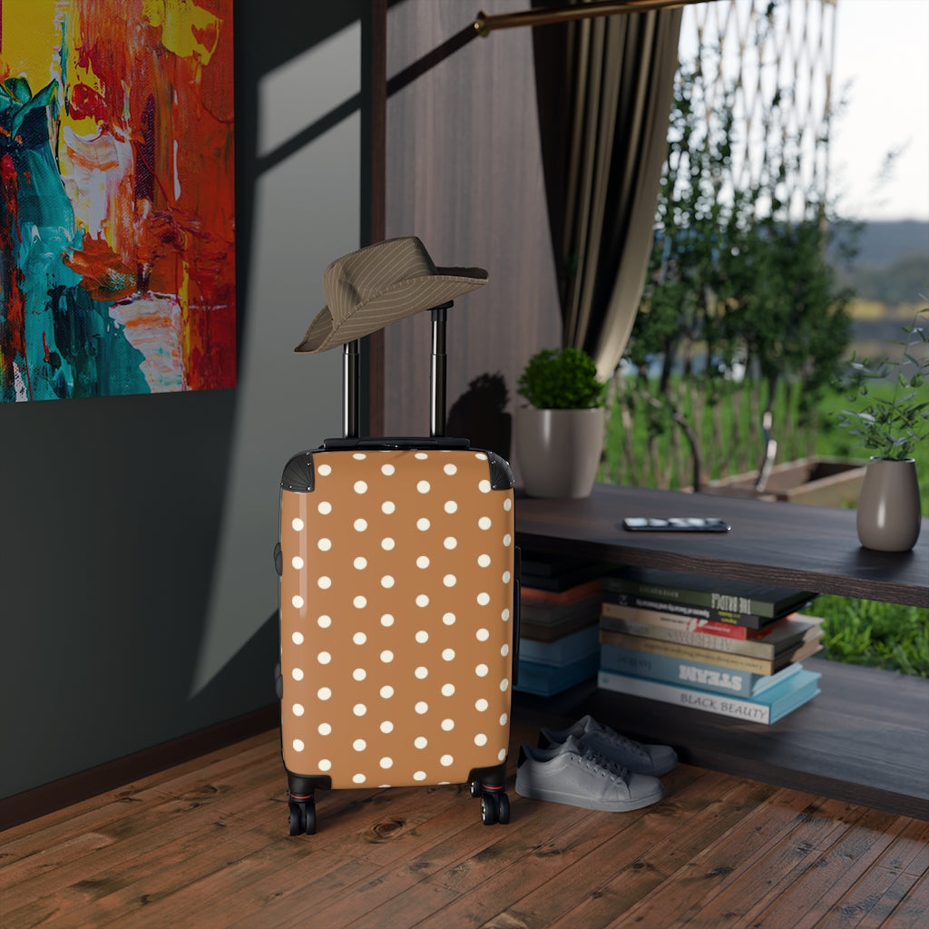 Rustic Polka Dots Suitcases