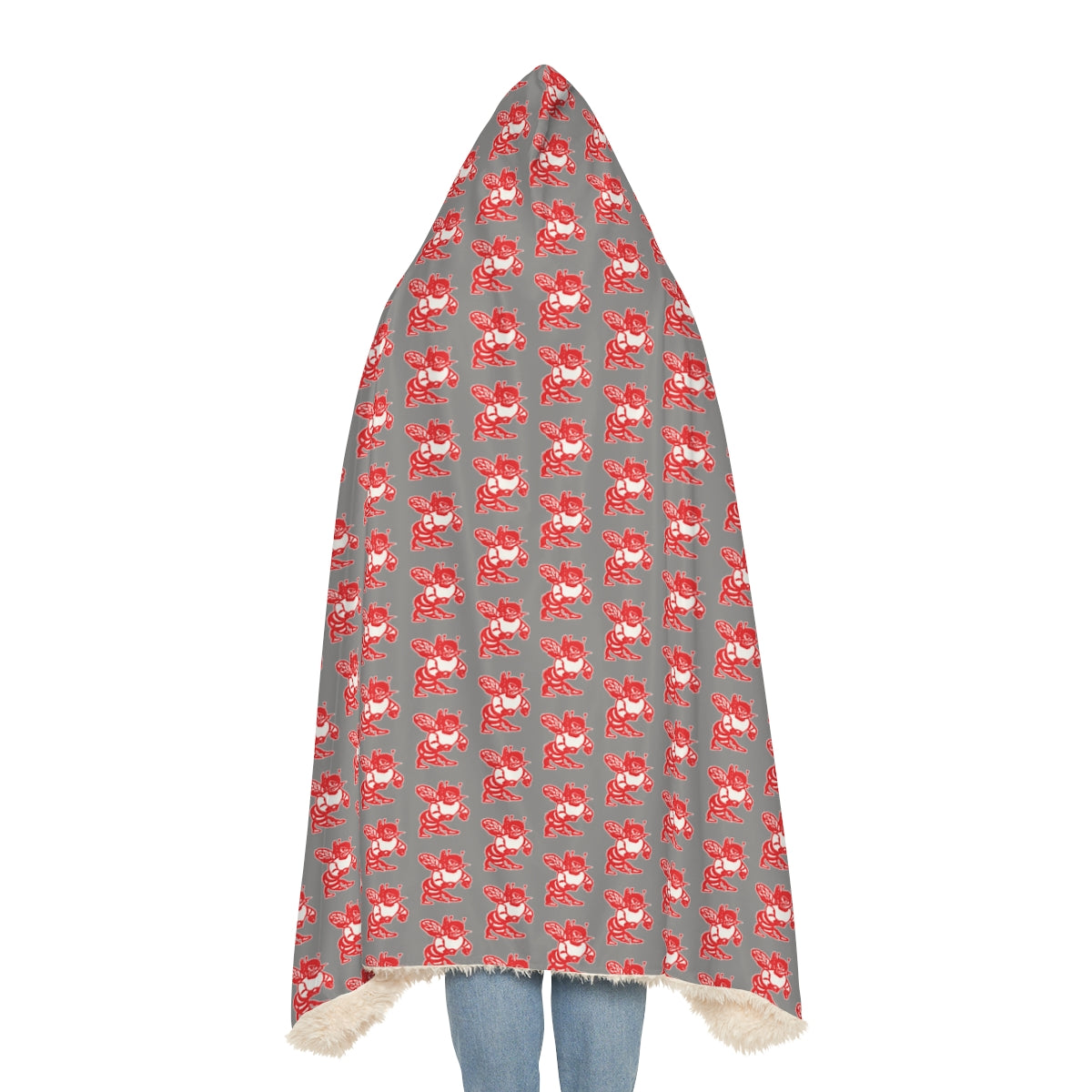 Gray Freeburg Hornet Snuggle Blanket