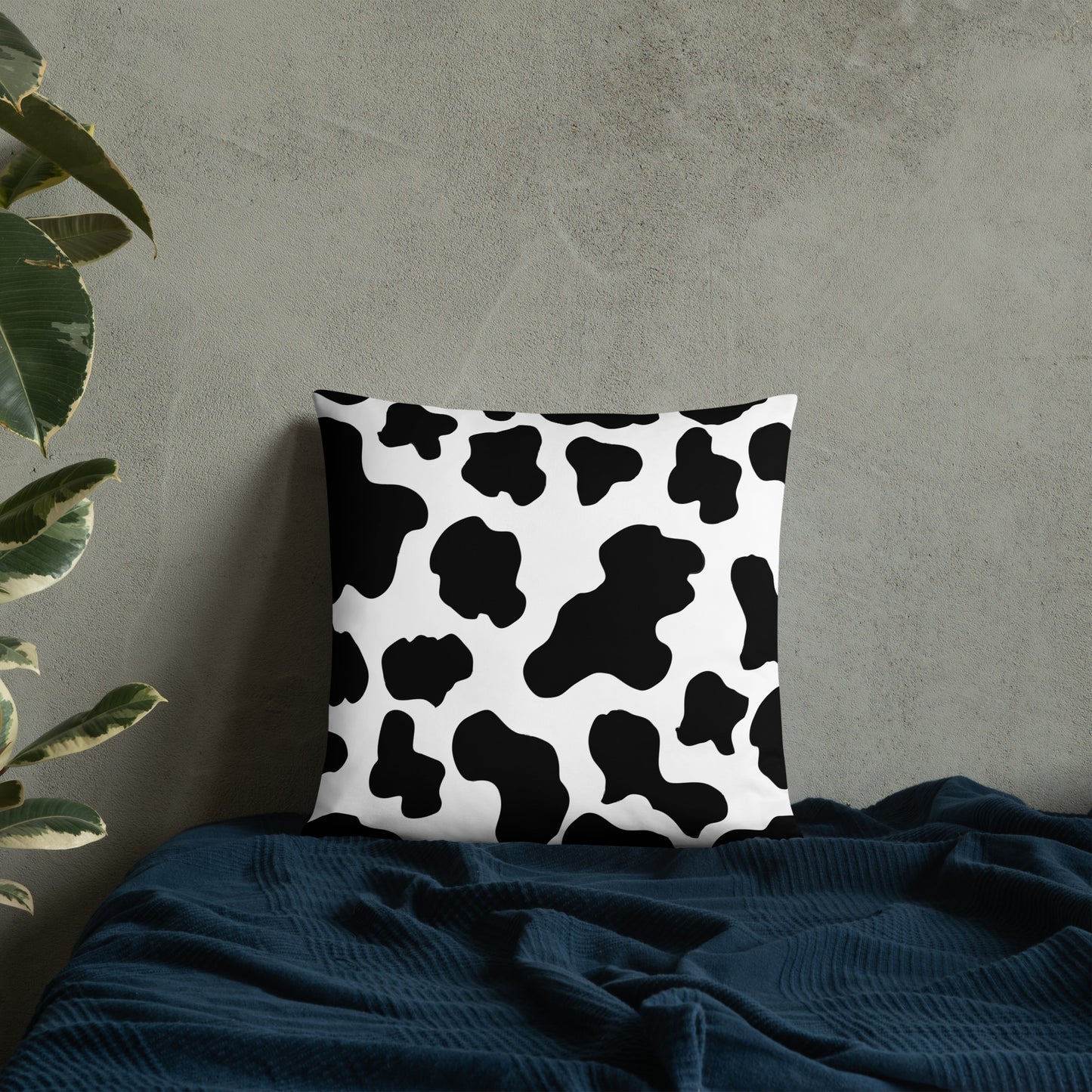 Cow Print Basic Pillow