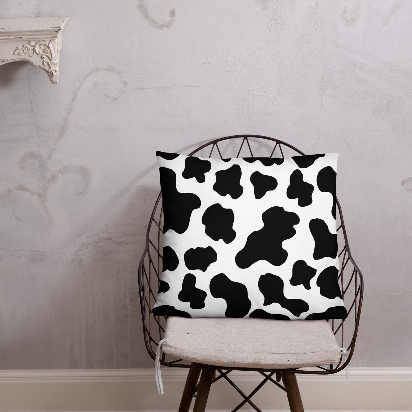 Cow Print Basic Pillow