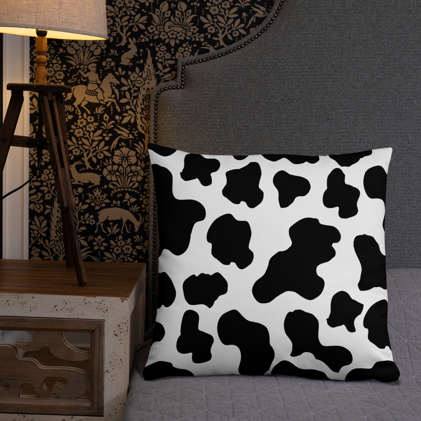Cow Print Basic Pillow