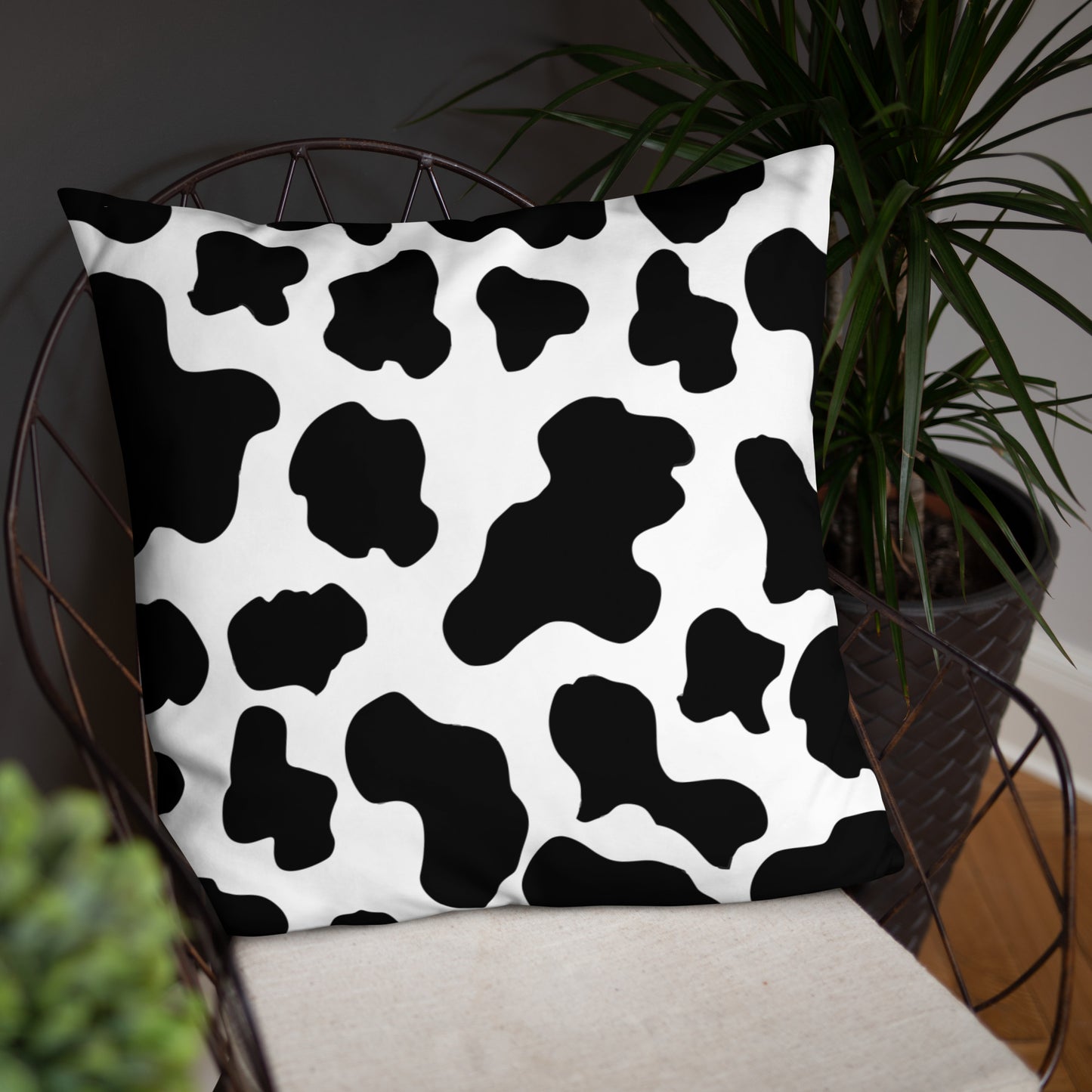 Cow Print Basic Pillow