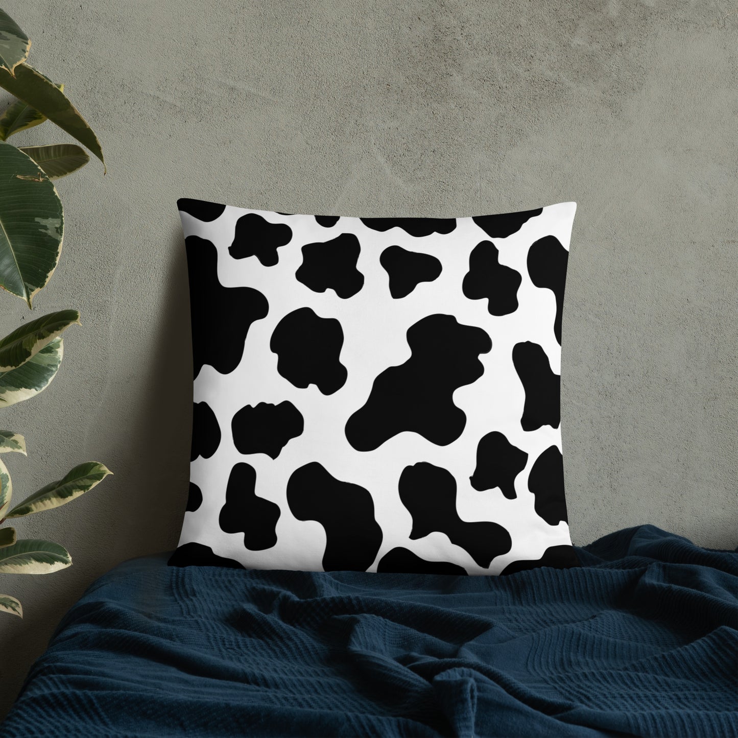 Cow Print Basic Pillow
