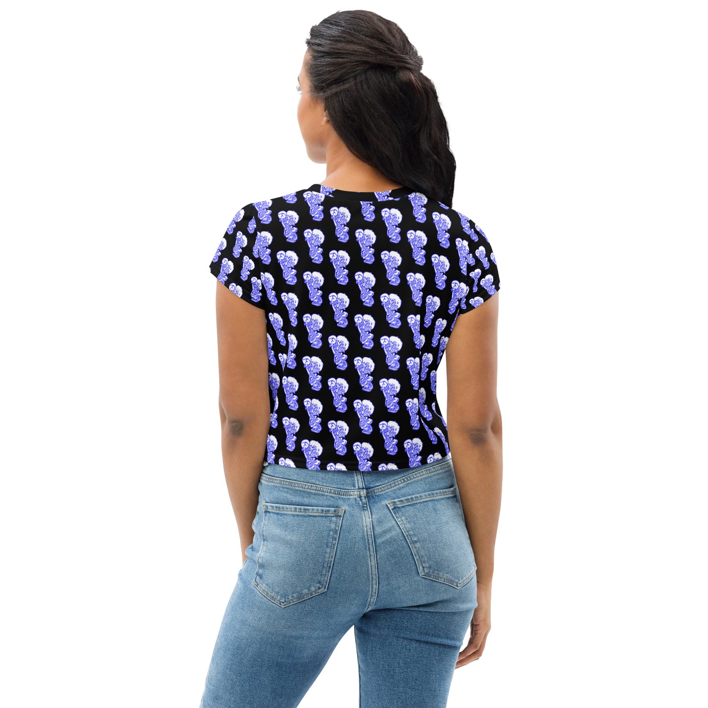 Freeburg Midget All-Over Print Crop Tee