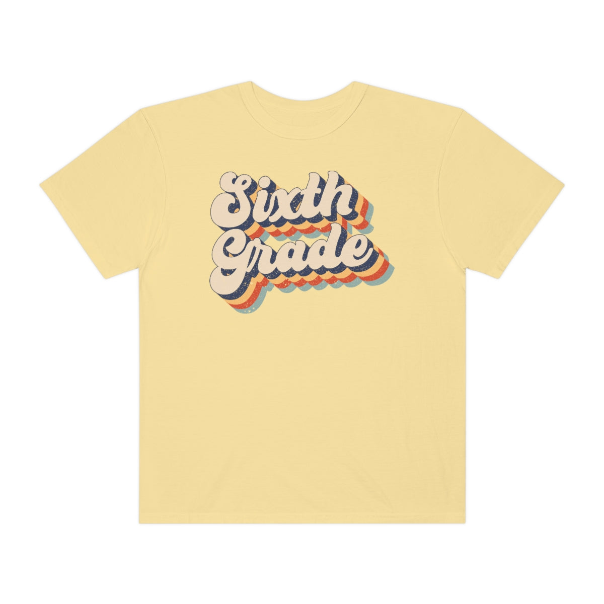 Retro Sixth Grade Unisex Garment-Dyed Comfort Colors PREMIUM T-shirt