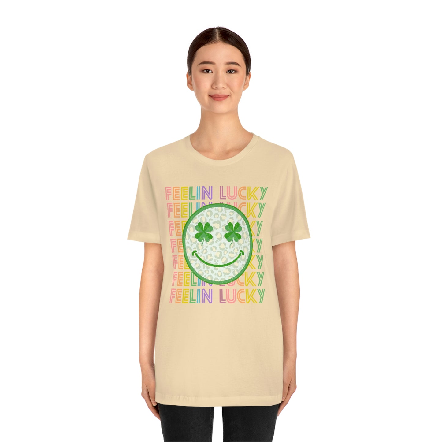 St. Patrick's Day "Feelin Lucky" Unisex Jersey Short Sleeve Tee