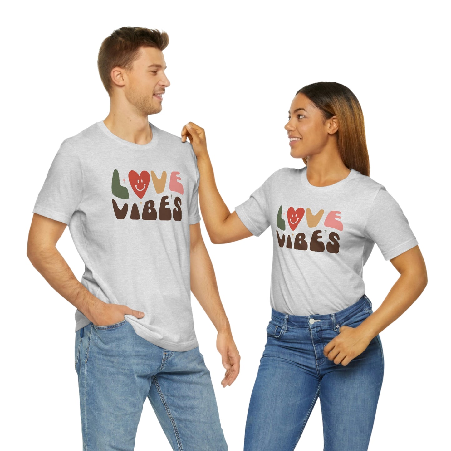 "Love Vibes" Unisex Jersey Short Sleeve Tee