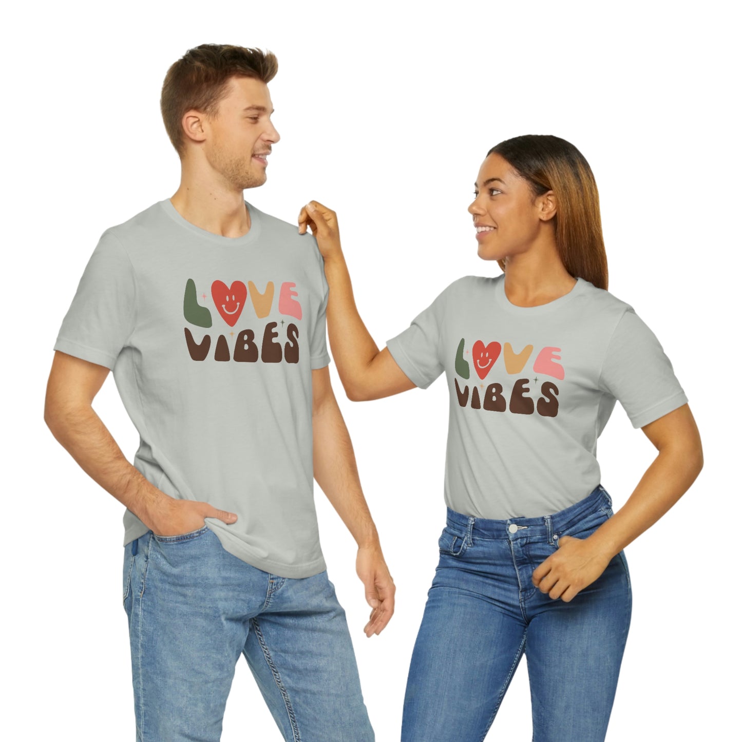 "Love Vibes" Unisex Jersey Short Sleeve Tee