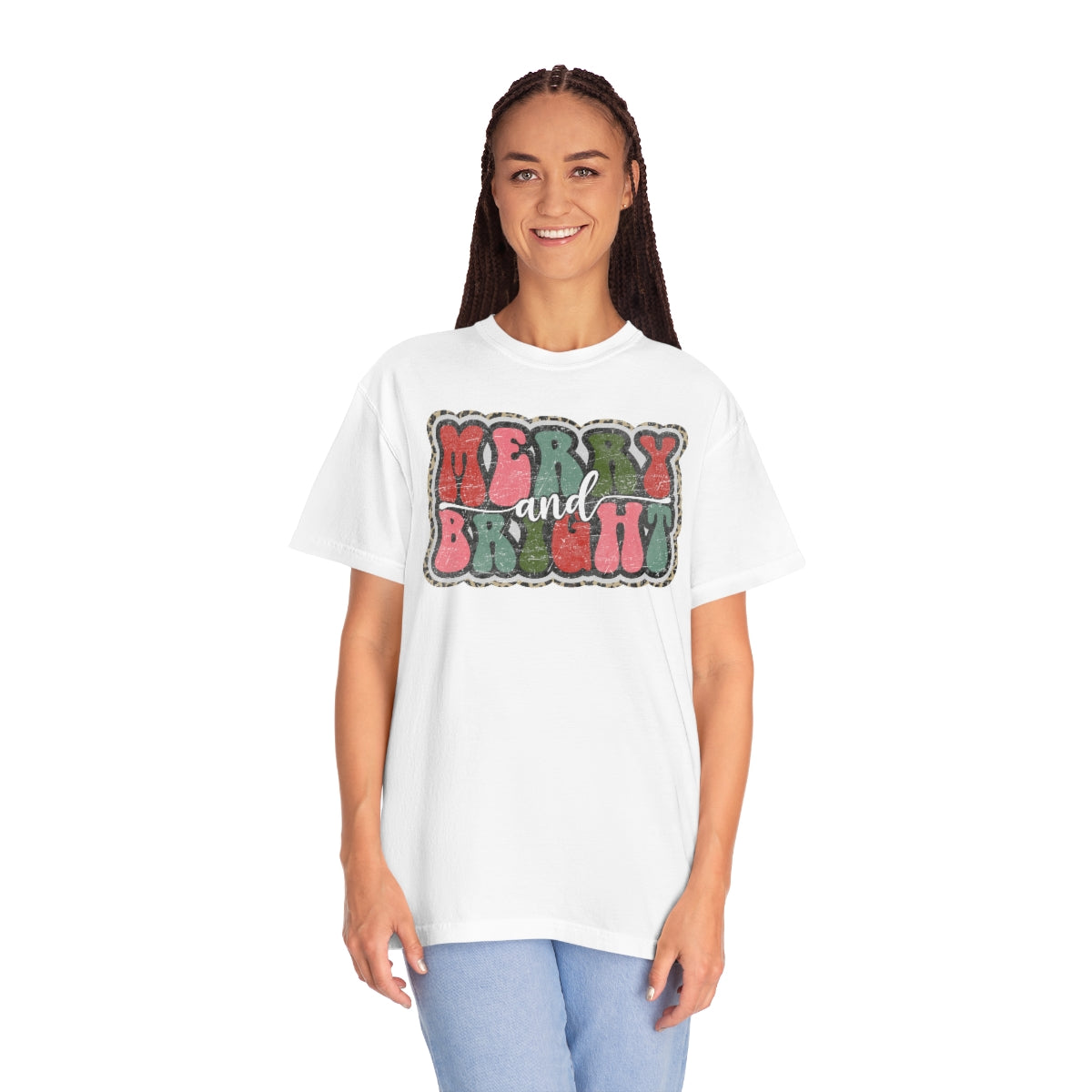 Merry and Bright Unisex Garment-Dyed Comfort Colors PREMIUM T-shirt