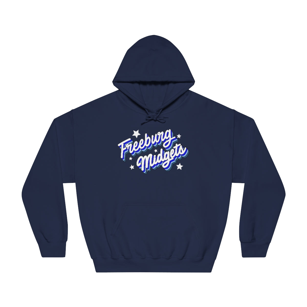 Retro Freeburg Midgets Unisex DryBlend® Hooded Sweatshirt