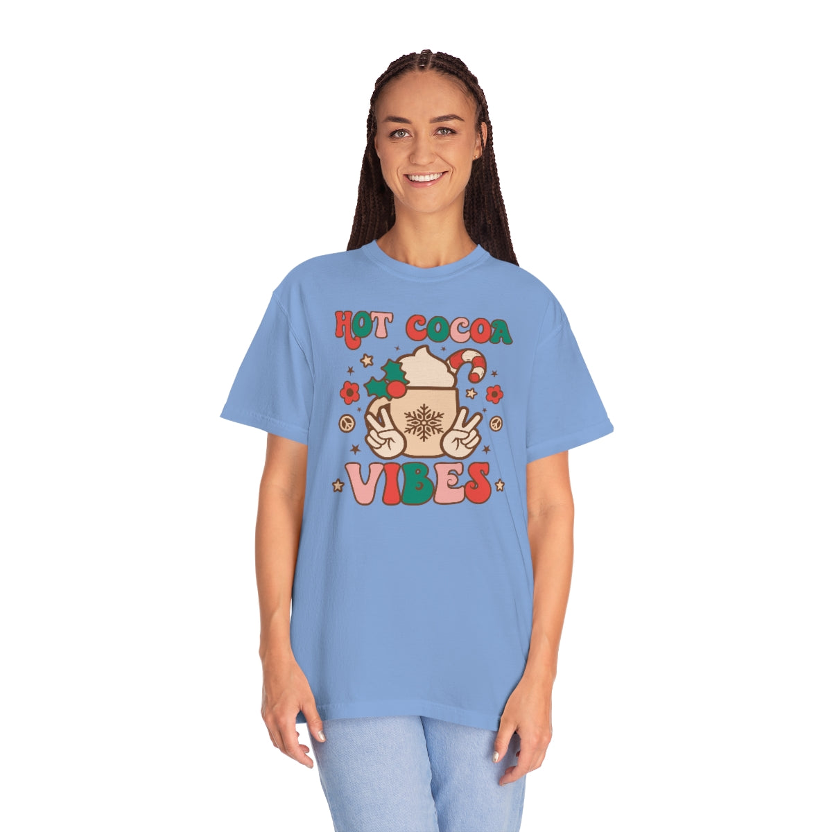 Hot Cocoa Vibes Unisex Garment-Dyed Comfort Colors PREMIUM T-shirt