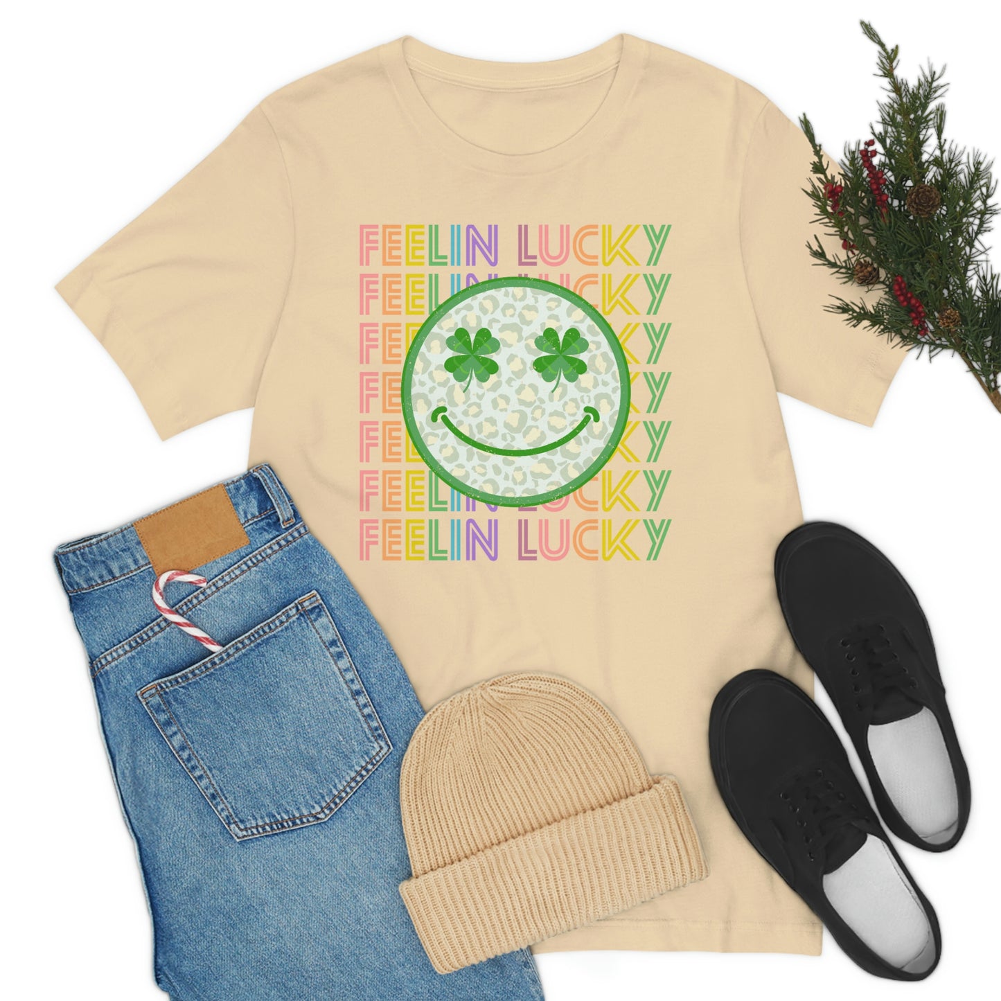 St. Patrick's Day "Feelin Lucky" Unisex Jersey Short Sleeve Tee