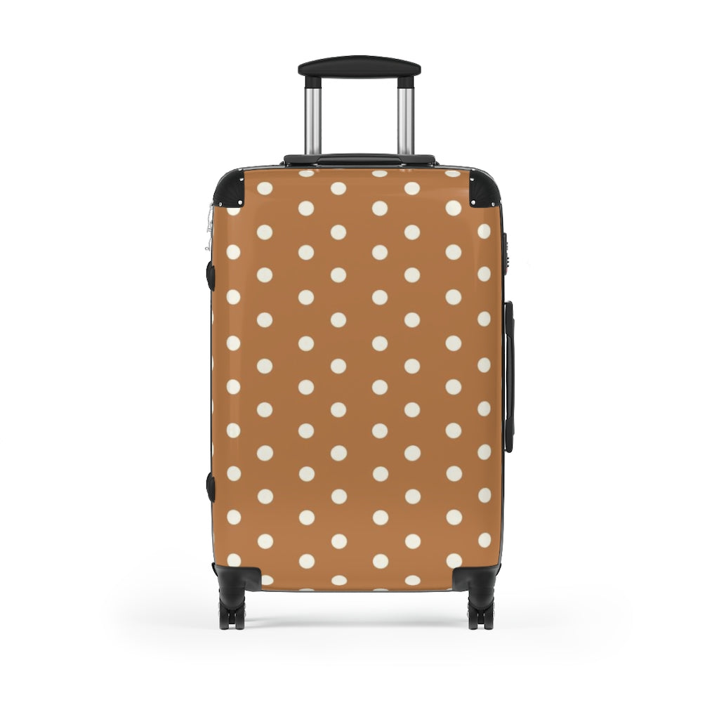 Rustic Polka Dots Suitcases