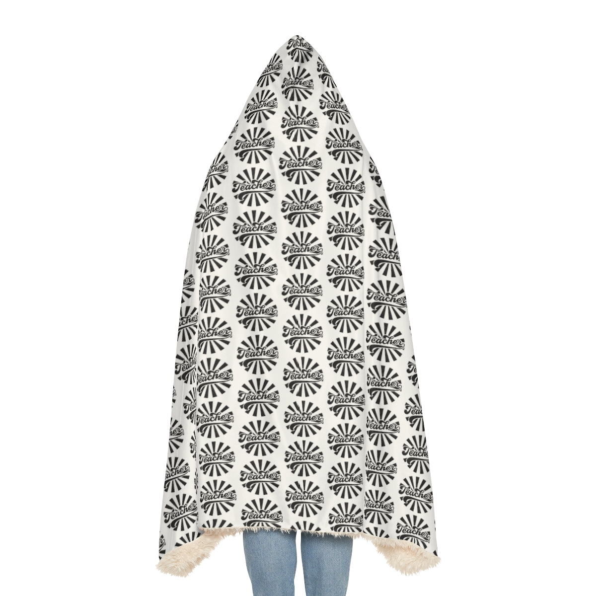 White " Teacher" Snuggle Blanket