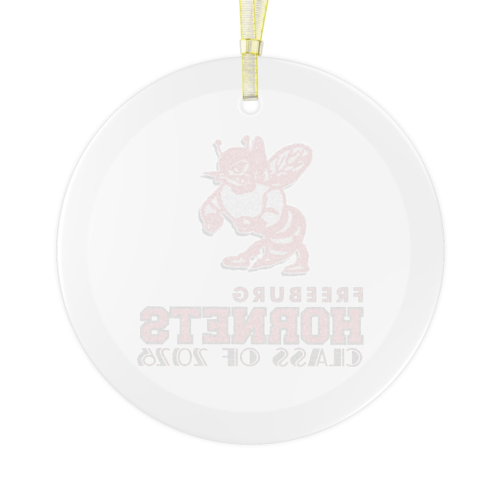Freeburg Hornet Glass Ornament - Class of 2026