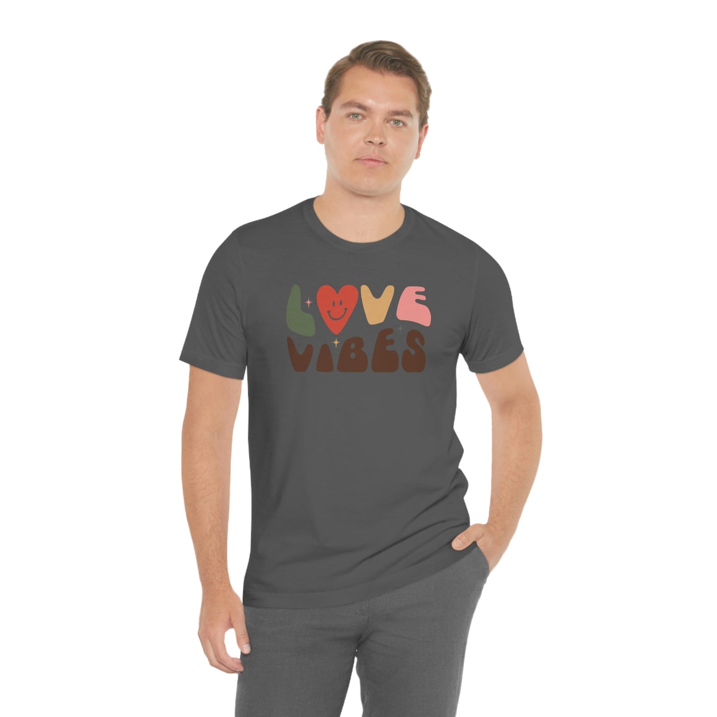 "Love Vibes" Unisex Jersey Short Sleeve Tee