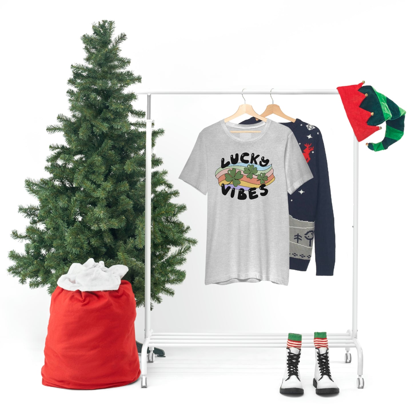 St. Patrick's Day "Lucky Vibes" Unisex Jersey Short Sleeve Tee