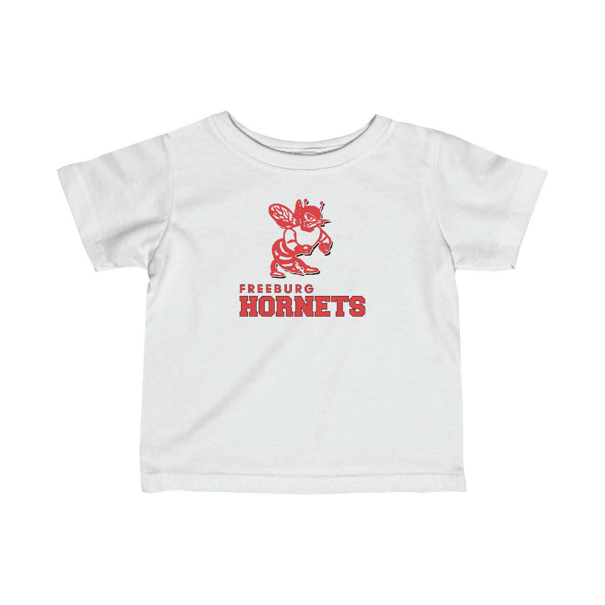 Black Freeburg Hornet Infant Fine Jersey Tee