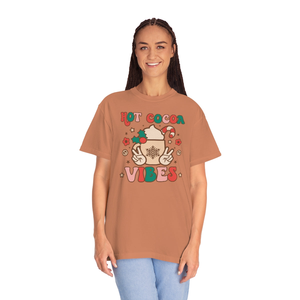 Hot Cocoa Vibes Unisex Garment-Dyed Comfort Colors PREMIUM T-shirt