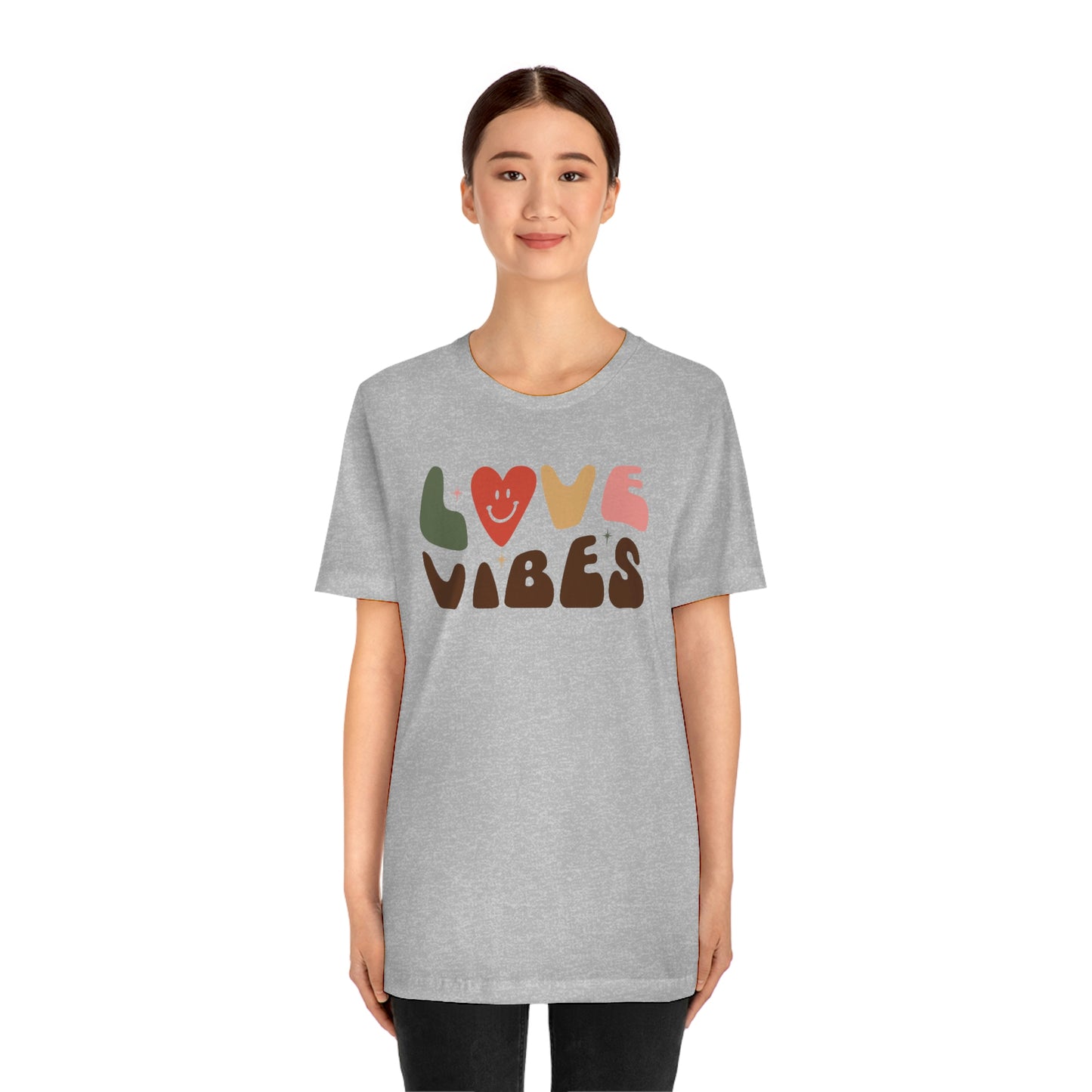 "Love Vibes" Unisex Jersey Short Sleeve Tee
