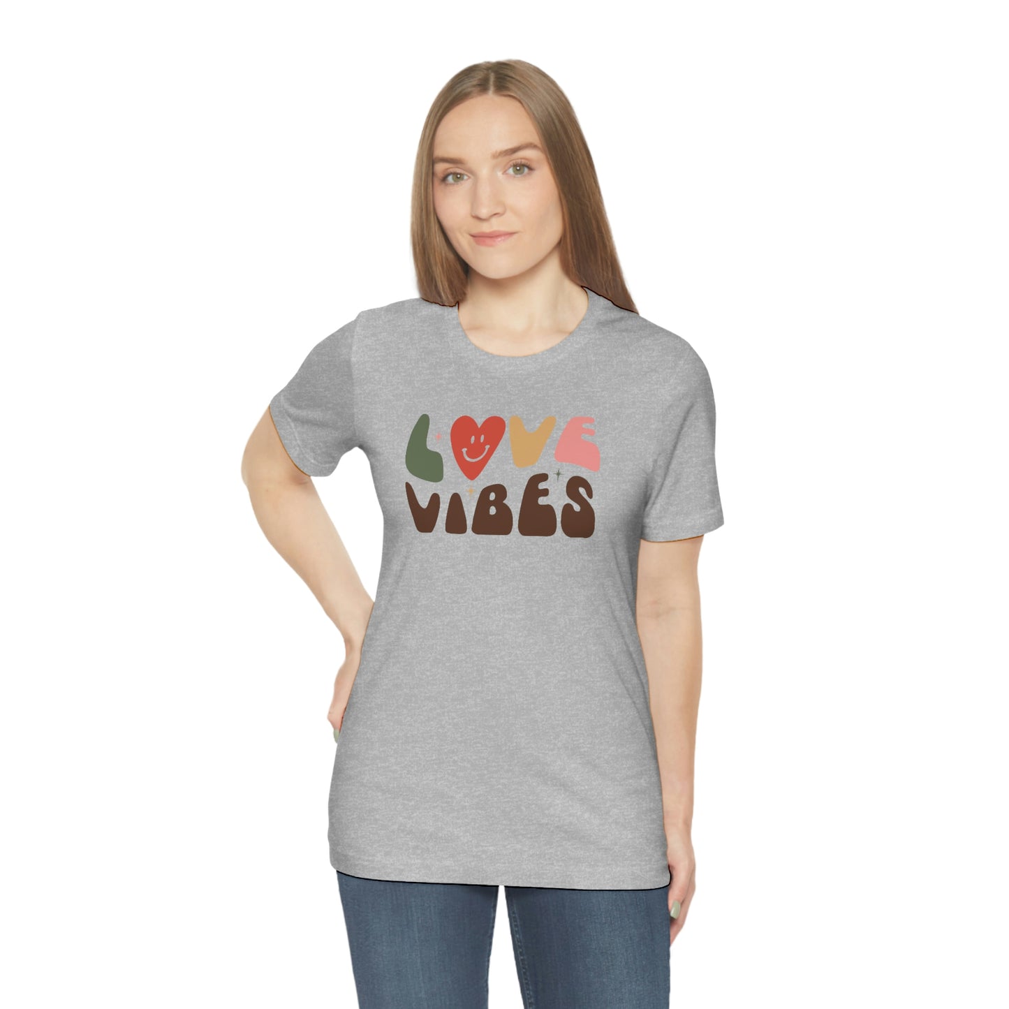 "Love Vibes" Unisex Jersey Short Sleeve Tee