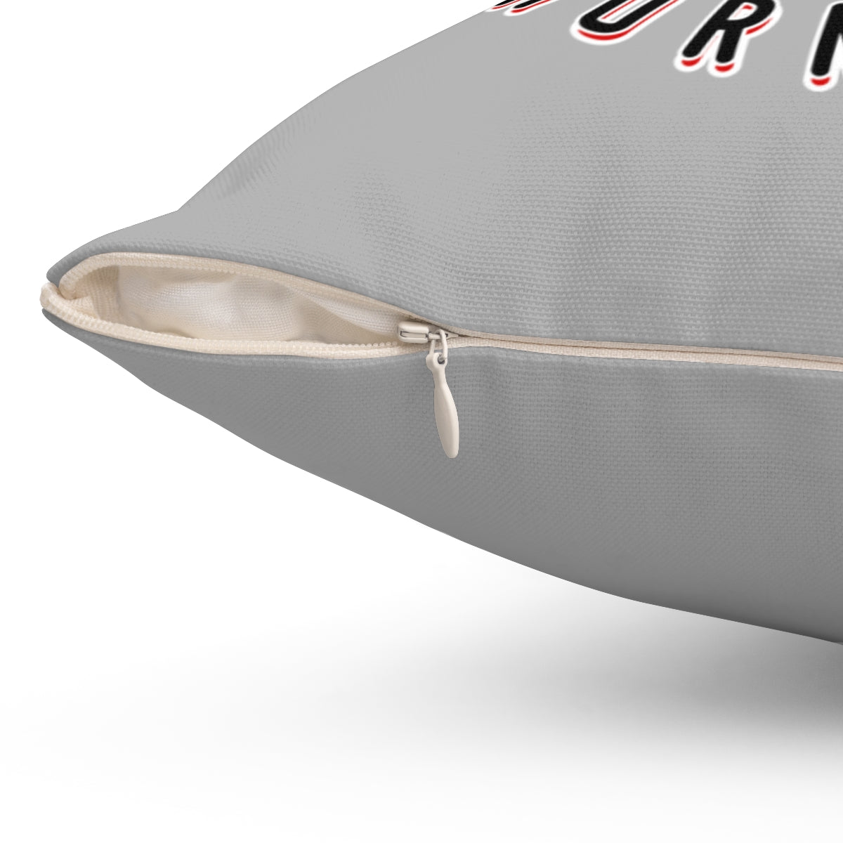 Light Gray Freeburg Masked Hornet Spun Polyester Square Pillow