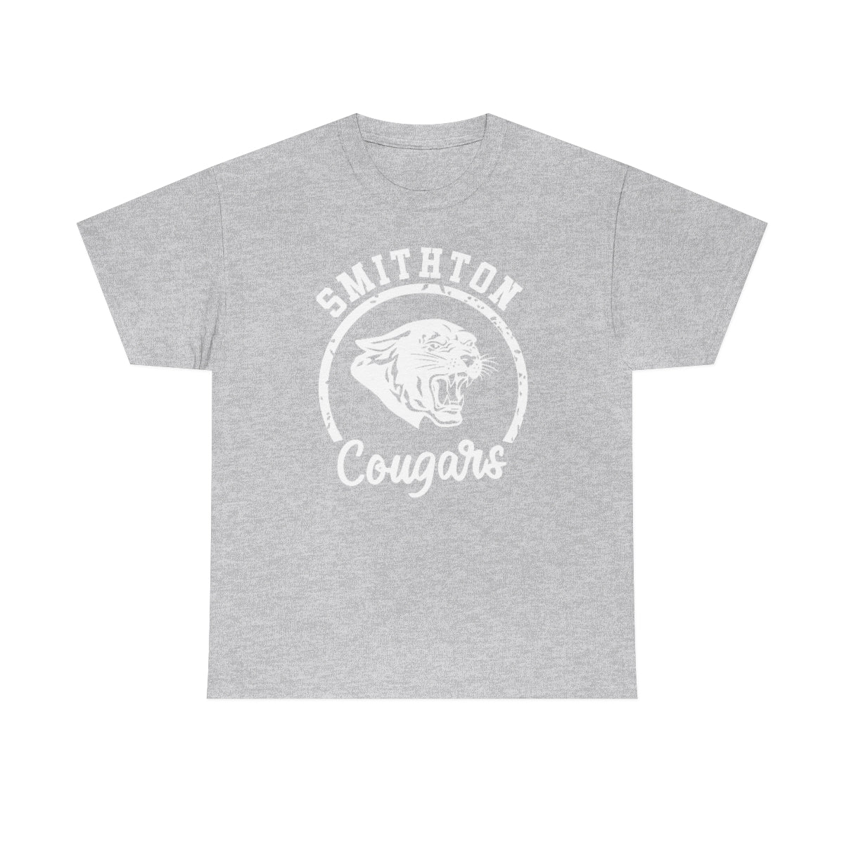 Smithton Cougars - White Imprint Unisex Heavy Cotton Tee