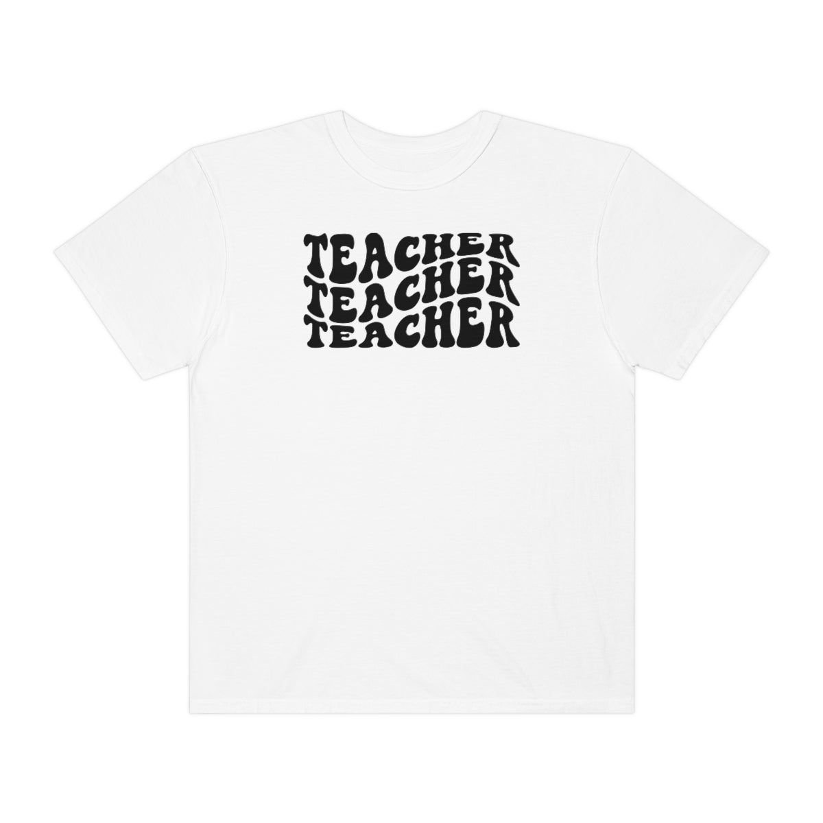 Teacher Black Print Unisex Garment-Dyed PREMIUM T-shirt