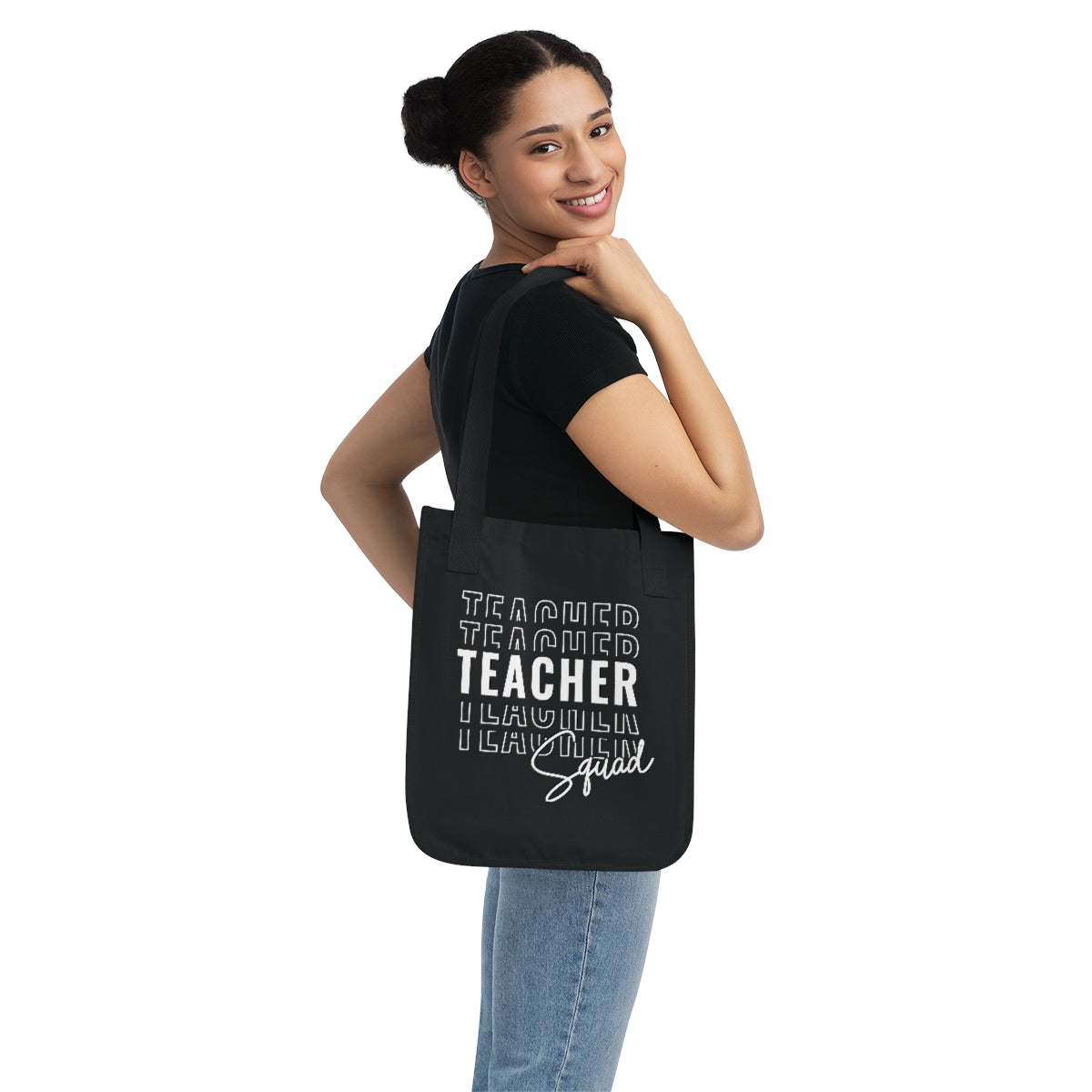 Teacher Squad Organic Canvas Tote Bag