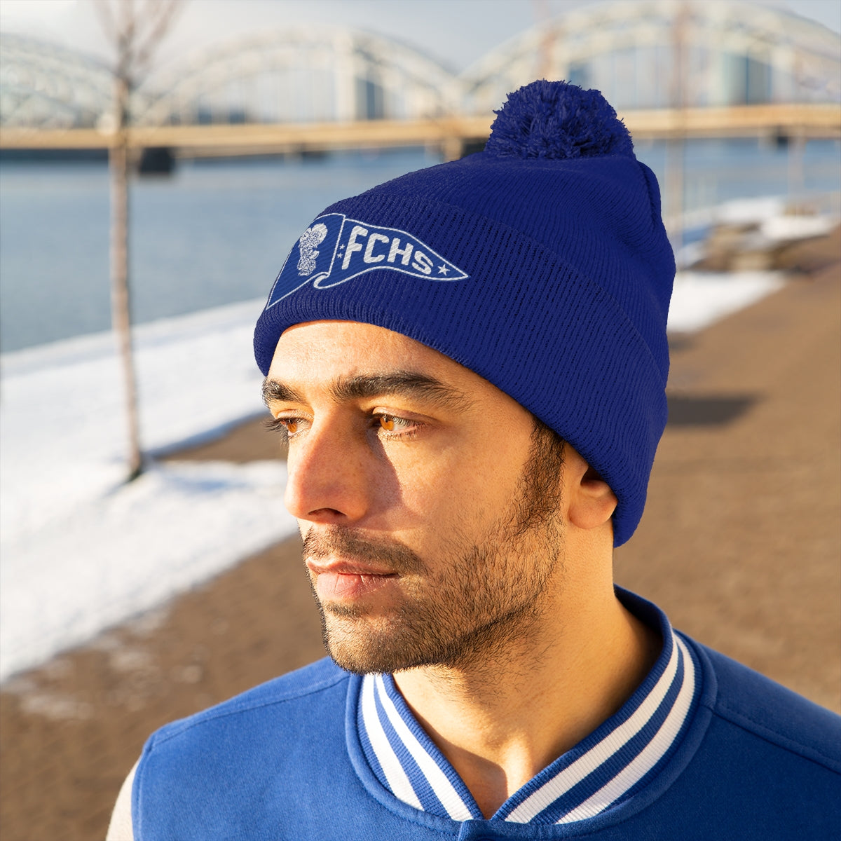 Freeburg Midget Pennant Pom Pom Beanie