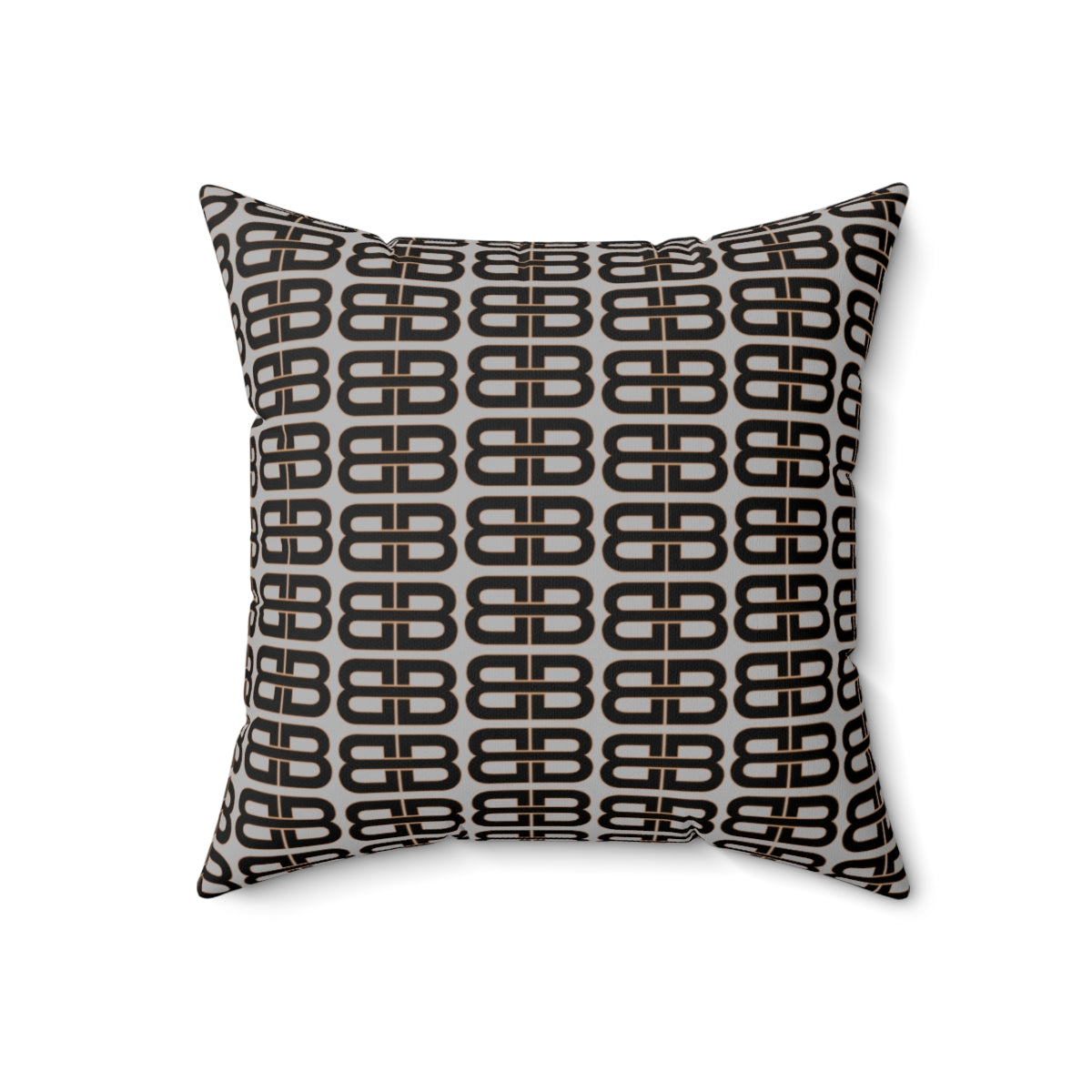 Light Gray Bhava Brand Pattern Square Pillow