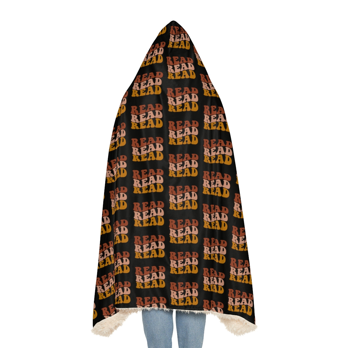 Black "Read Read Read" Snuggle Blanket