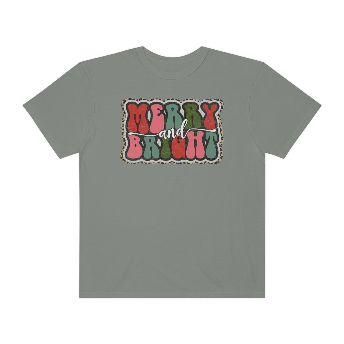 Merry and Bright Unisex Garment-Dyed Comfort Colors PREMIUM T-shirt